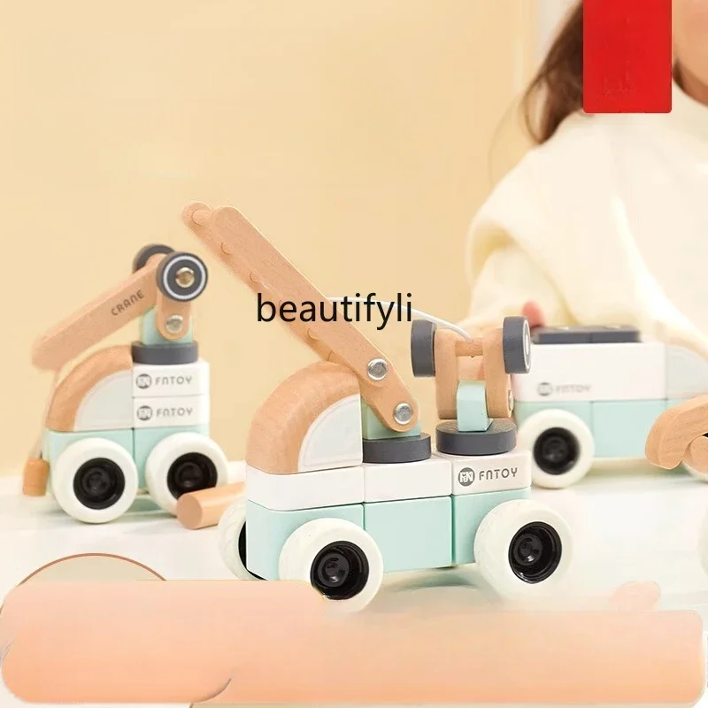Building block puzzle 3 to 6 years old large particles building block birthday gift infant early education educational toys