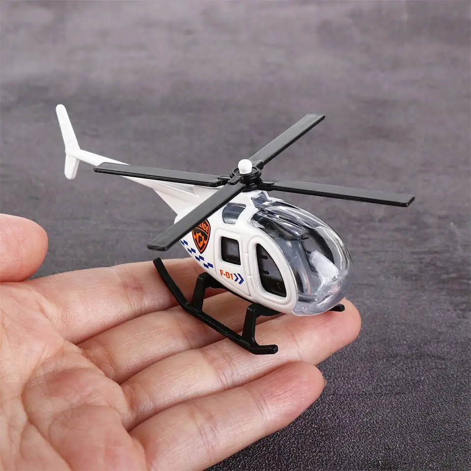 1Pcs New Children Helicopter Toy Alloy Airplane Model Simulation Metal Flying Model Toy Sound and Light Kids Gift