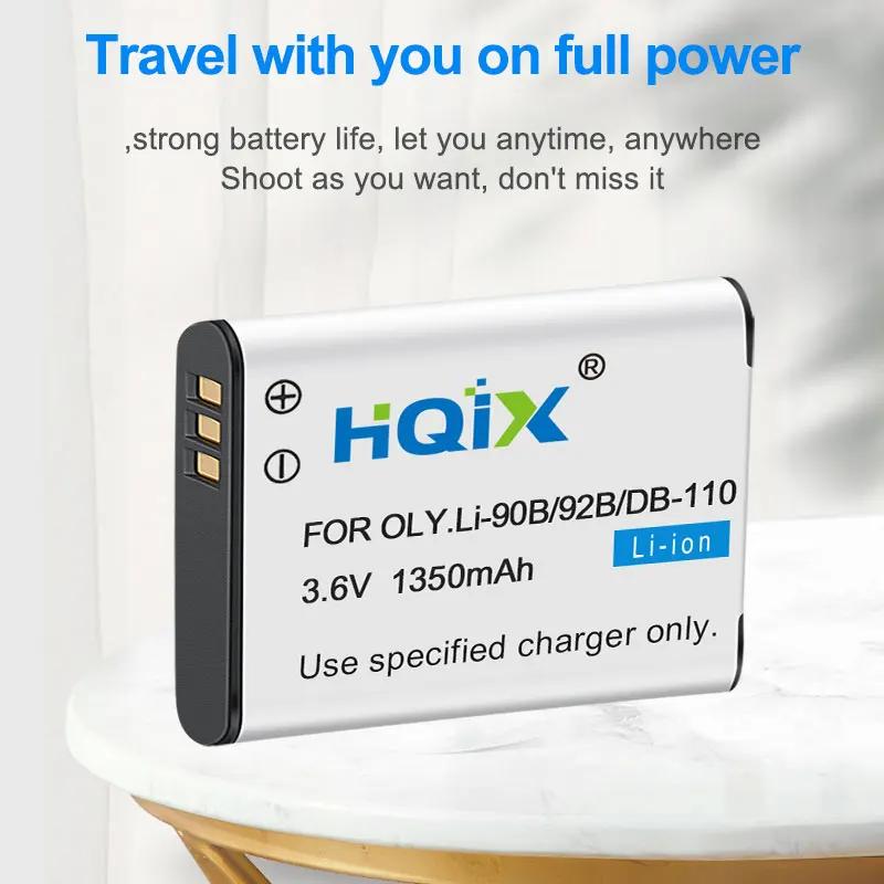 Charger Battery for Ricoh GRⅢ G900 WG-6 GR3 GRⅢ X GR3X Camera HQIX