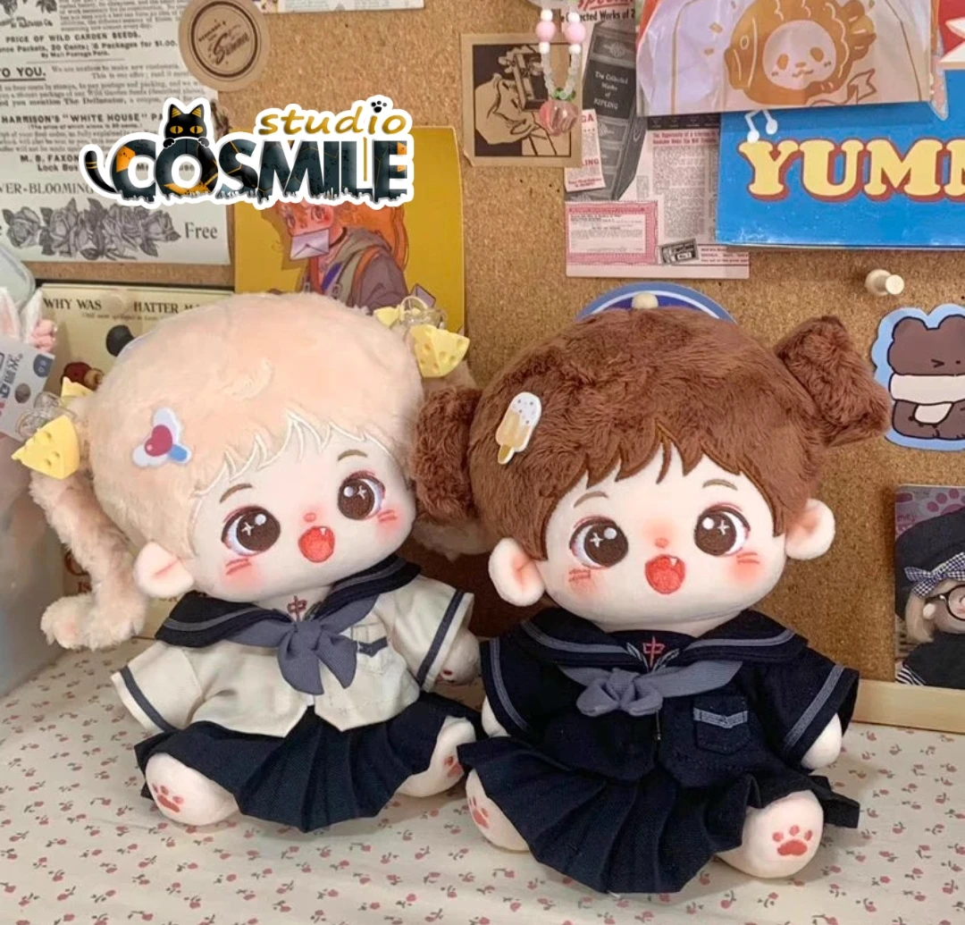 

Cosmile No Attributes Idol Star Little Witch Cute Kawaii Brown Hair Ling Stuffed Plushie 20cm Plush Toy Doll Body Toy Sa XY