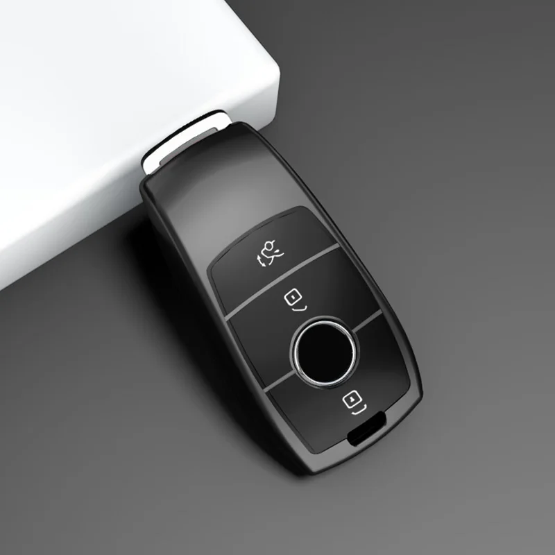 Luxury Car Key Cover & Keychain for Mercedes Benz - Elegant Key Shell Protector