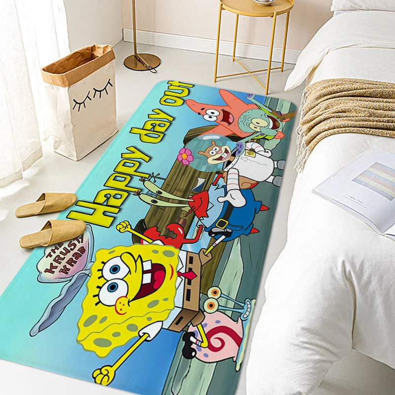 

Children's Bedroom Carpet S-SpongeBobs Home Entrance Mat Outdoor Entrance Doormat Custom Hallway Rug Modern Home Decoration