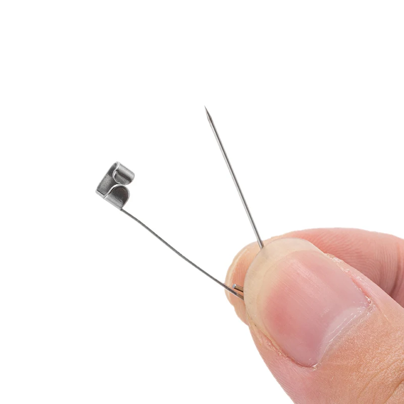 10/20 stücke Edelstahl Brosche Pin Backs Sicherheits verschluss Schloss für DIY Name Abzeichen Schmuck Handwerk machen Versorgung Handwerk Zubehör – Detail 1