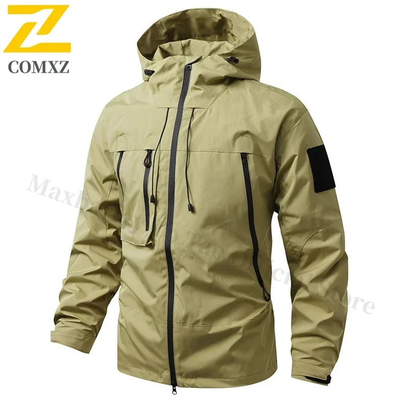 Heren Mountain Ski-jas Outdoor Kleding Waterdichte capuchon Windjack Heren Klimmen Regenjas Cortavientos Ciclismo Hombre