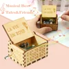 Wooden Hand Crank Music Box Bohemian Rhapsody Theme You Are My Sunshine Music Box Musica Theme Birthday Christmas Gift 4