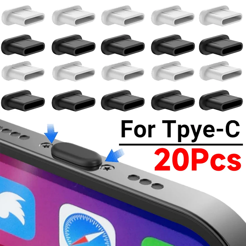 Tappi Antipolvere In Silicone Tipo C Porta Di Ricarica Protezione Tappo Di Protezione Copertura Per Iphone 15 Plus 15 Pro Max Samsung Xiaomi Spina Ant