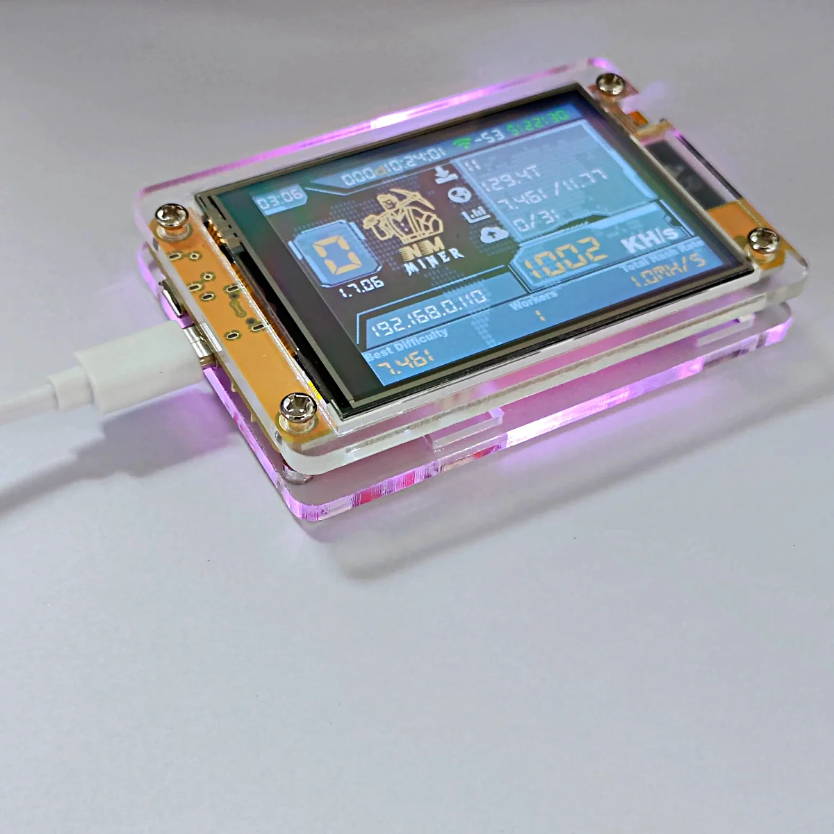 NMMiner NerdMiner CYD Hashrate 960KH/s 2.8 inch Cheap Yello Display Lucky  Miner ESP32-2432S028 Crypto Solo Lottery Bitcoin DROOM - AliExpress