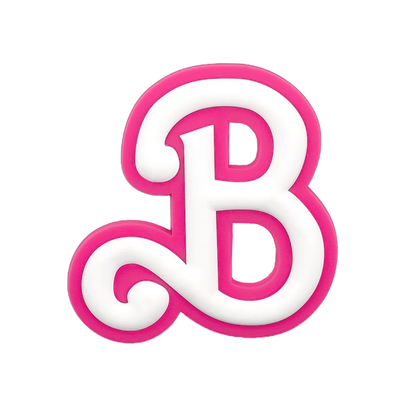 1pcs Pink White Roman Alphabet Charms For Beach Bag Accessories Latin Alphabet Beach Tote Bag Accessories