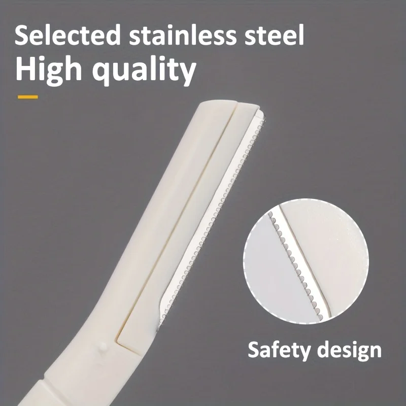 Eyebrow Trimmer Set Safe Eyebrow Trimmer Makeup Tools Stainless Steel Eyebrow Scissors with Comb Hair Removal Shaver Eyebrows Shaping