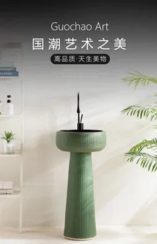 อ่างเซรามิกกลางแจ้งที่ทันสมัยย้อนยุคใหม่, อ่างล้างหน้าอ่างล้างจานเดี่ยว, อ่างล้างหน้า, อ่างล้างจานห้องน้ํา GN810TB 1