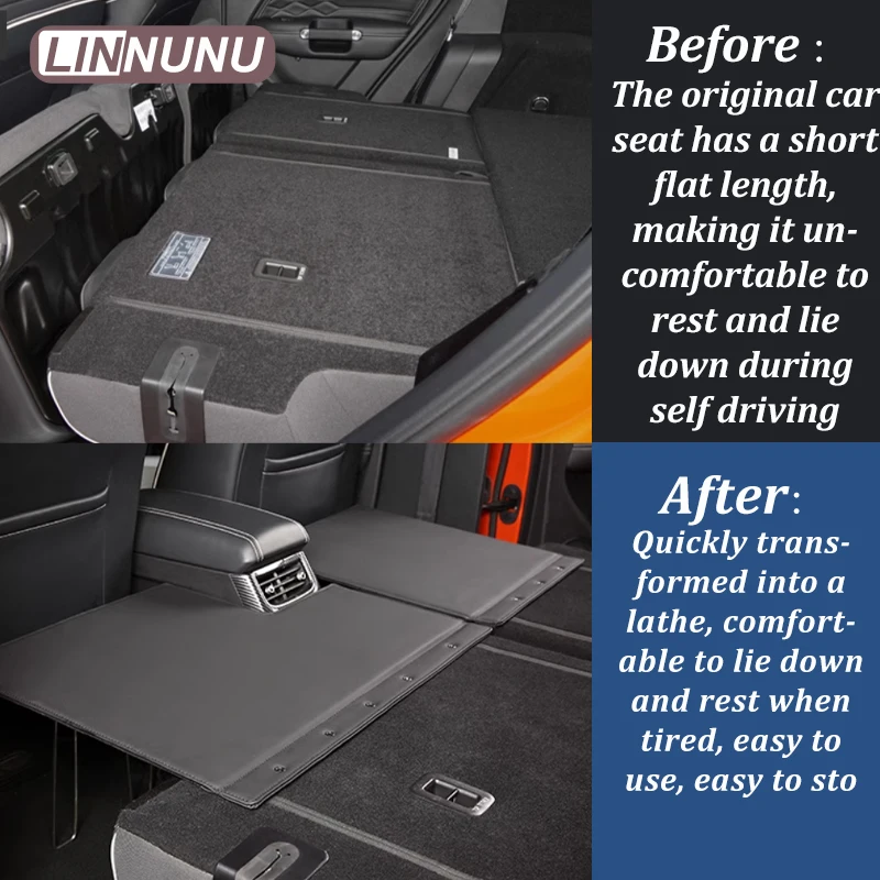 LINNUNU fit for Great Wall GWM WEY TANK 300 Tank GWM Rear seat lathe folding Travel Bed Self-driving Tour Bed Outdoor Camping