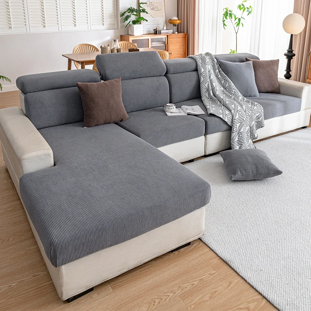 Thicken Jacquard Sofa Covers for Living Room Stretchy Removable Sofa Seat Cushion Covers Chaise Sectional Sofa Protector 6