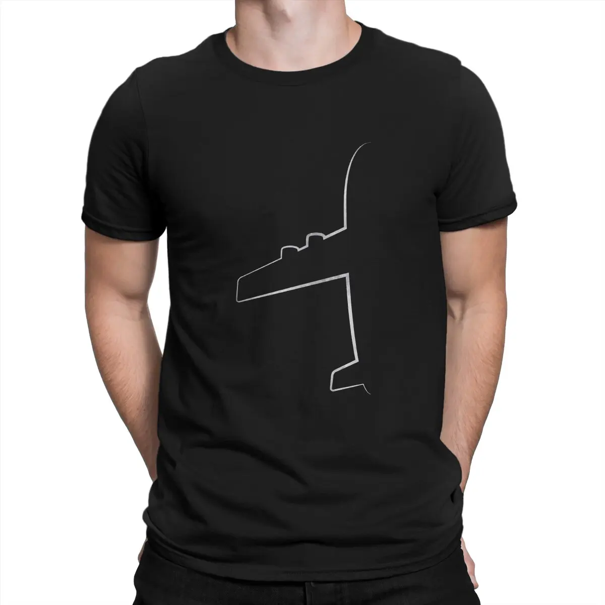 thumbnail image 1 of Camisetas de piloto de avión para hombre, camisetas increíbles para amantes de los aviones, camisetas de manga corta con cuello redondo, ropa de algodón, 1 of 6