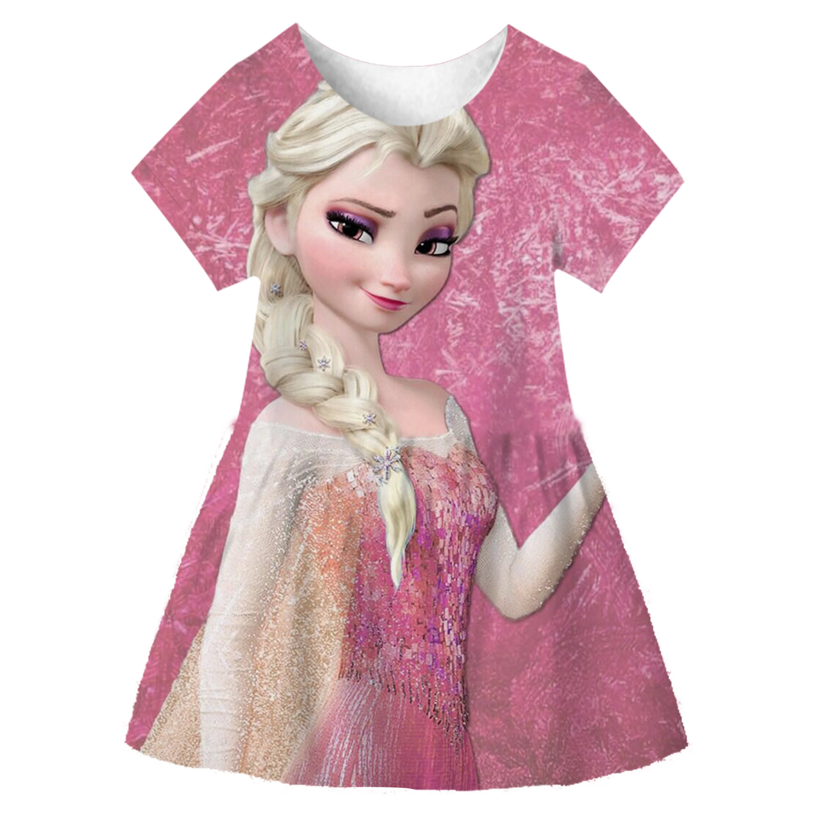 

Summer Frozen 2 Kids Clothes Pretty Disney Little Girls Dresses Frozen Elsa Anna Princess Party Costume Vestidos Clothing 1-10 Y