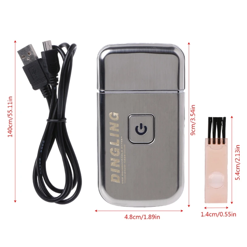 Mini USB Rechargeable Reciprocating Blade Electric Razor Shaver KM-5088 for Men 6