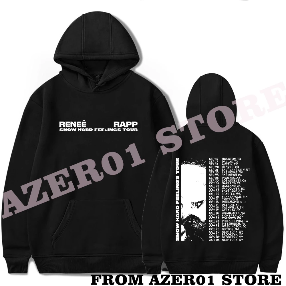 

Толстовка Reneé Rapp Snow Hard Feeling Tour Merch Renee Rapp, зимние мужские/женские толстовки с капюшоном, милая уличная одежда с длинным рукавом и логотипом