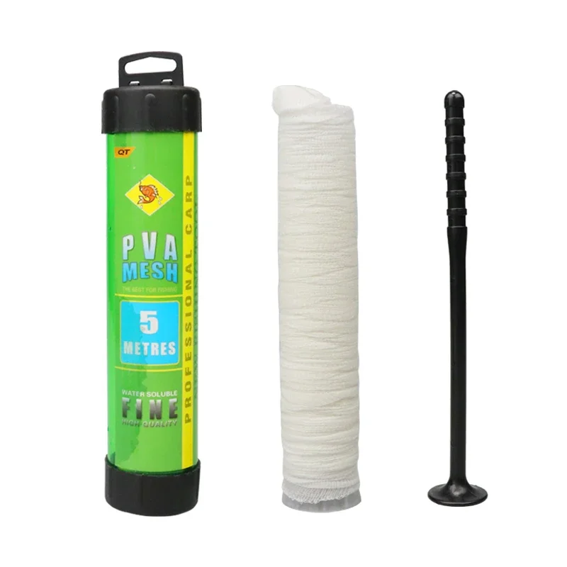 Fishing Net 1PC 5M Water Dissolving PVA Narrow Mesh Tube Net Carp Fishing Net Lures Refill Plunger Bar Tackle Fishing Accessories Trap