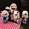 SC Game Undertale Sans Cross Nightmare Reaper Ink Skeleton Hero Monster Doll DIY Mini Diamond Blocks Bricks Building Toy No Box 5