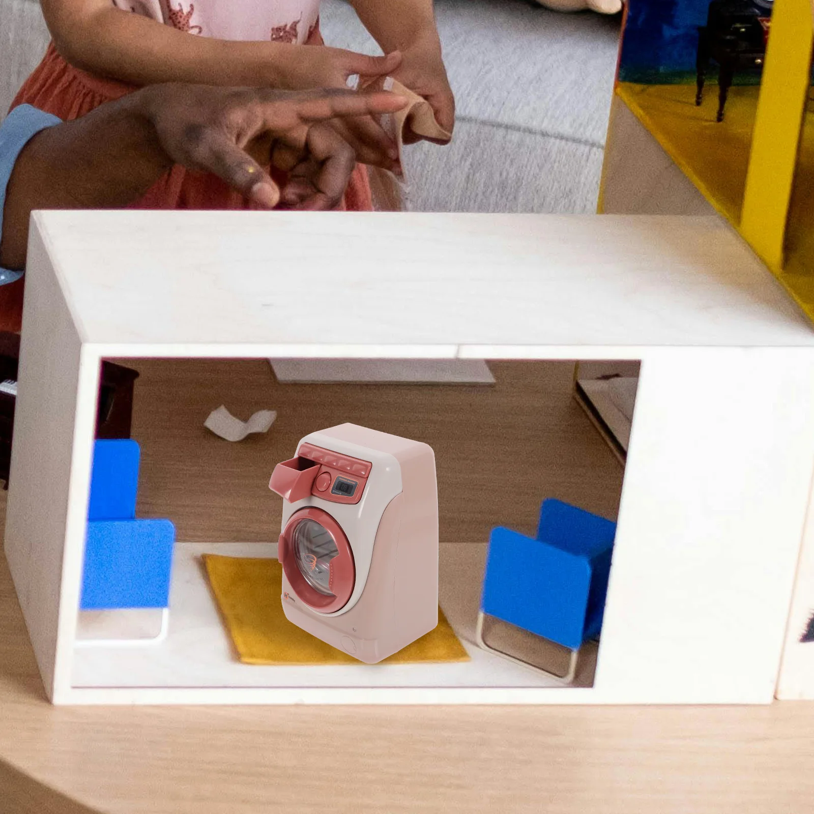Play House Washing Machine Mini Toys for Kids Plaything Simulation of Life Small Appliances 6