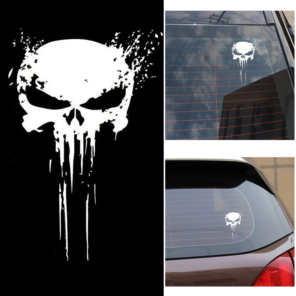 Marvel The Punisher Logo Sticker Decal Loot Crate Exclusive May 2018, image size:1000x1000