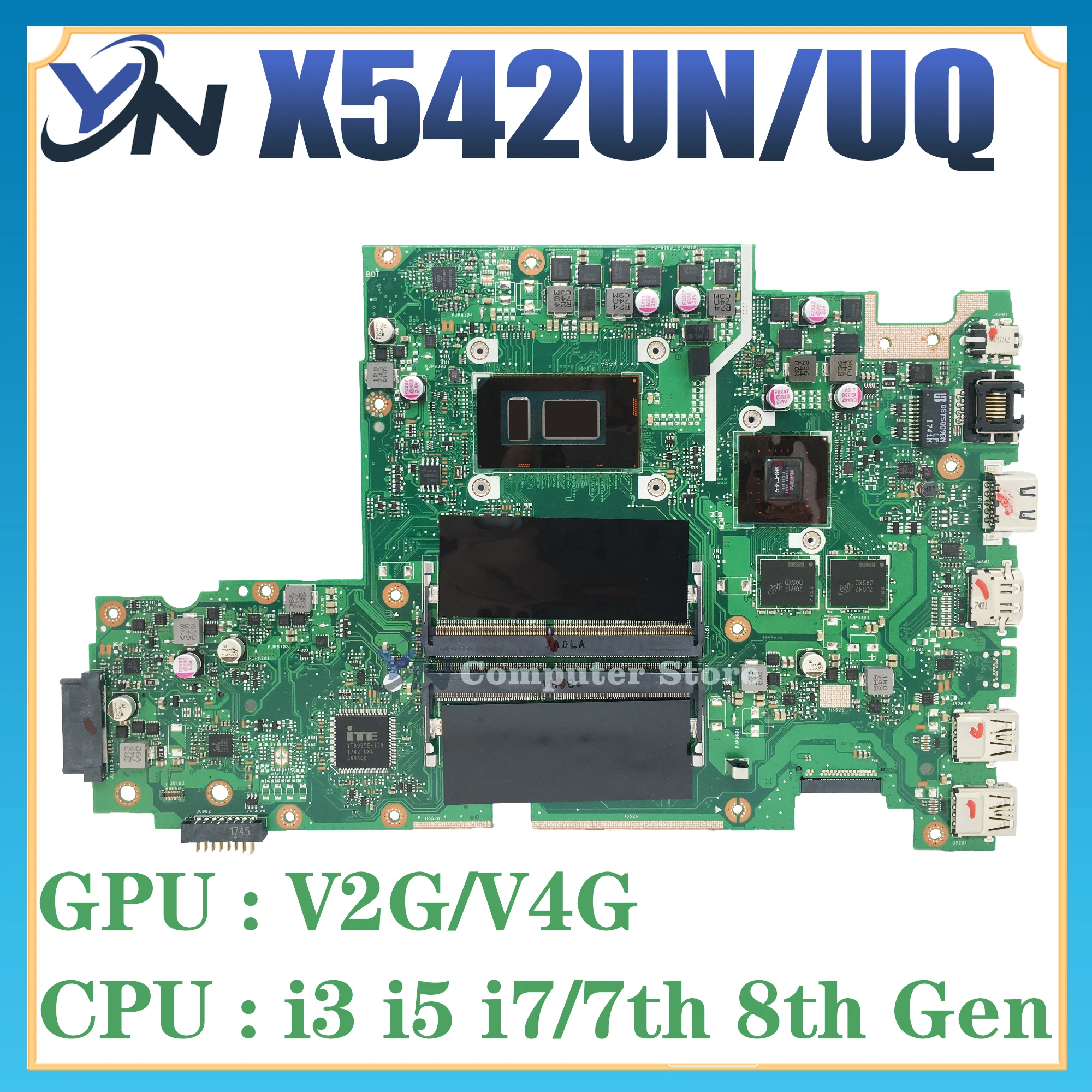 X542UN-Notebook-Mainboard-X542U-X542UR-X542URR-X542UQ-X542UF-X542URV ...