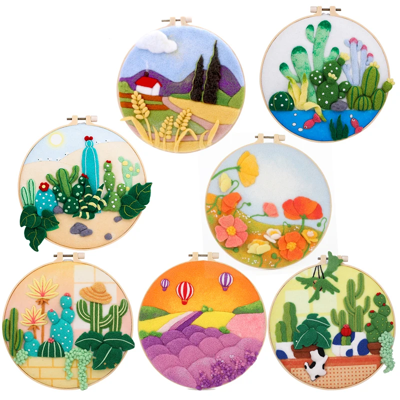 KRABALLNeedleFeltingMaterialSetforBeginnerwithInstructionWool