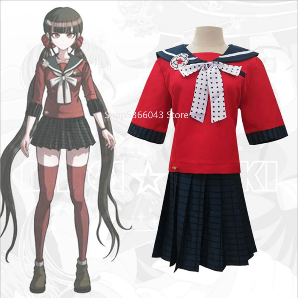 

Anime Super Danganronpa Cosplay Costume Harukawa Maki School Girls Uniform Dangan Ronpa Women Clothing Halloween Christmas Party