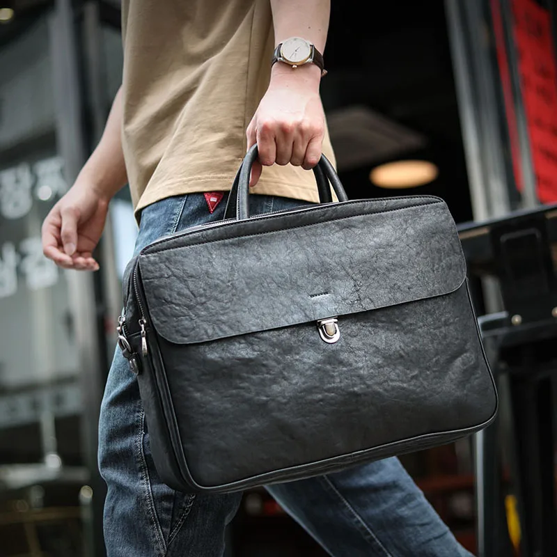 

AETOO высокого качества! Мужской кожаный портативный портфель премиум-класса деловая Повседневная Сумка для документов дизайнерская сумка для ноутбука