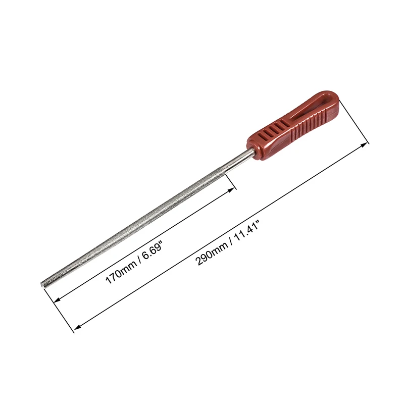 Sourcing Map Lima Diamantata 12 Pollici (300 Mm) – Mezza Tonda, Grana 80, Con Manico In Plastica – Per Metallo, Vetro, Pietra, Ceramica - 2