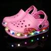 Summer Children Hole Sandals LED Lighted Flashing Light Shoes Boys Girls Beach Sandals Kids Breathable Fashion Sneakers 4