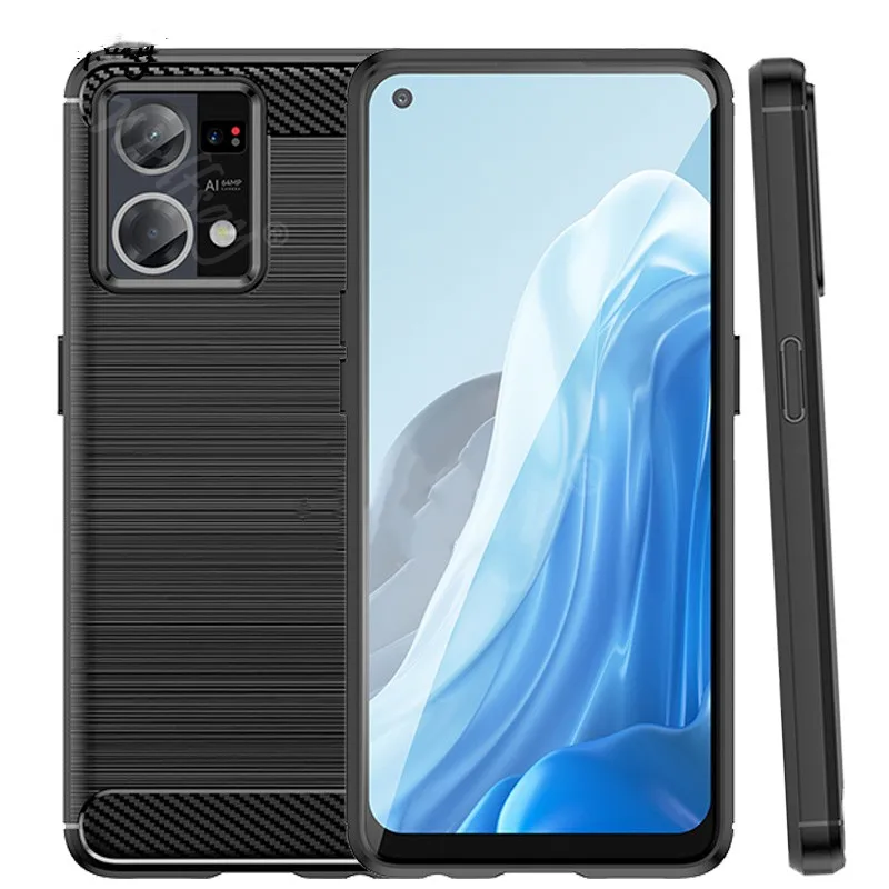 Custodia Oppo A17 Portafoglio EasyShow – Fibra Di Carbonio Con Supporto Multiangolo E Slot Per Carte – Nero