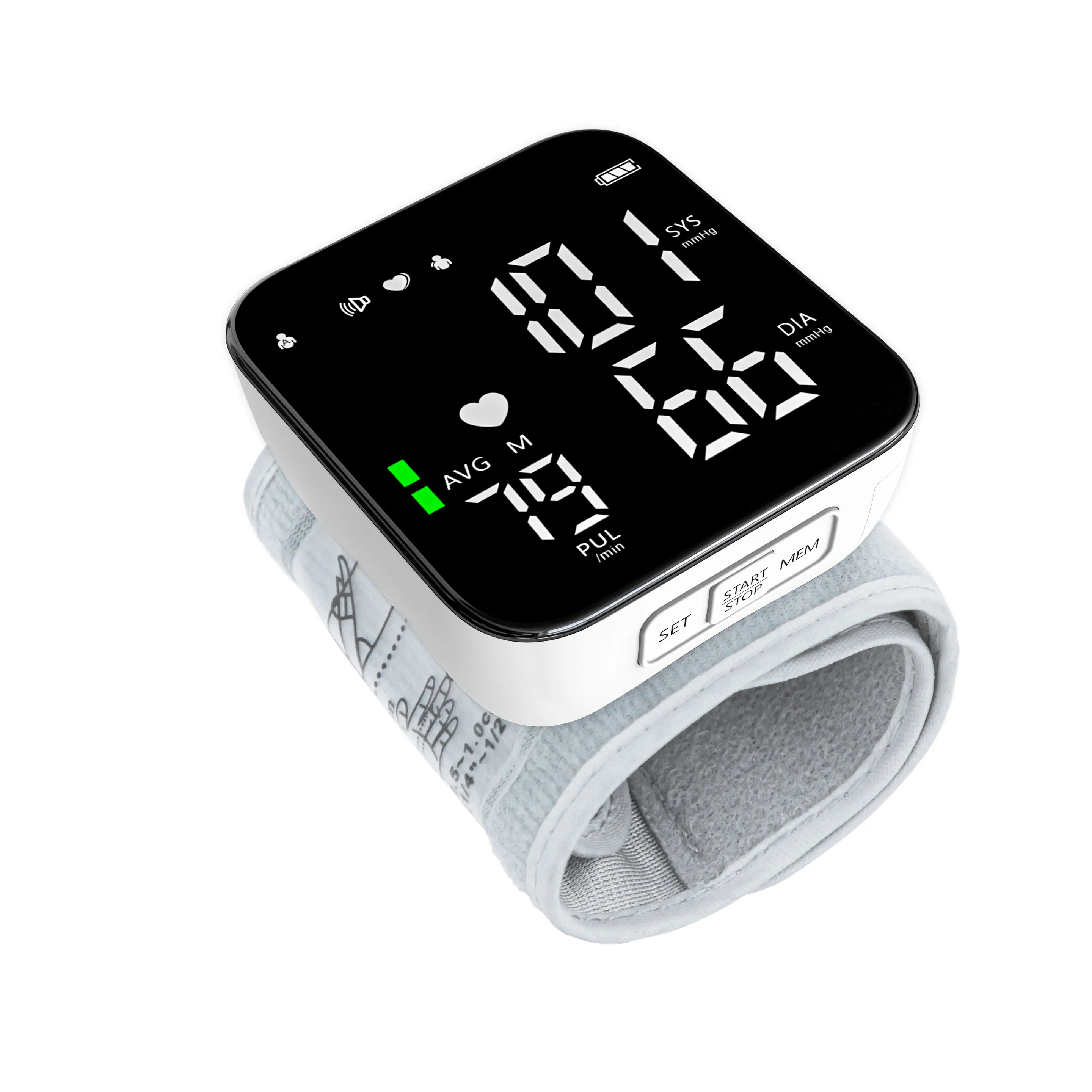 Electronic Blood Pressure Monitor Ultra Clear Large Screen Pulse Sphygmomanometer For Real-time Measurement Of Blood Pressure