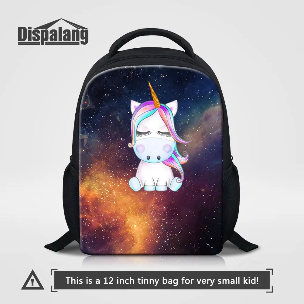 

Dispalang 12 Inch Toddler Backpack Unicorn Universe Space School Bags For Little Boy Girl Kindergarten Bookbag Children Bagpack