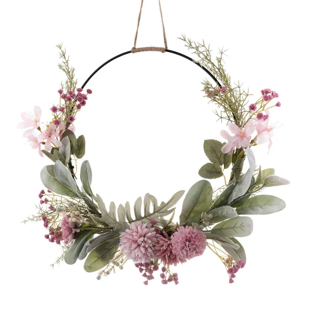 

Wreath Door Decor Front Wreaths Hanging Floral Home Artificial Spring Valentines Summer Flower Easter Outside Christmas for the