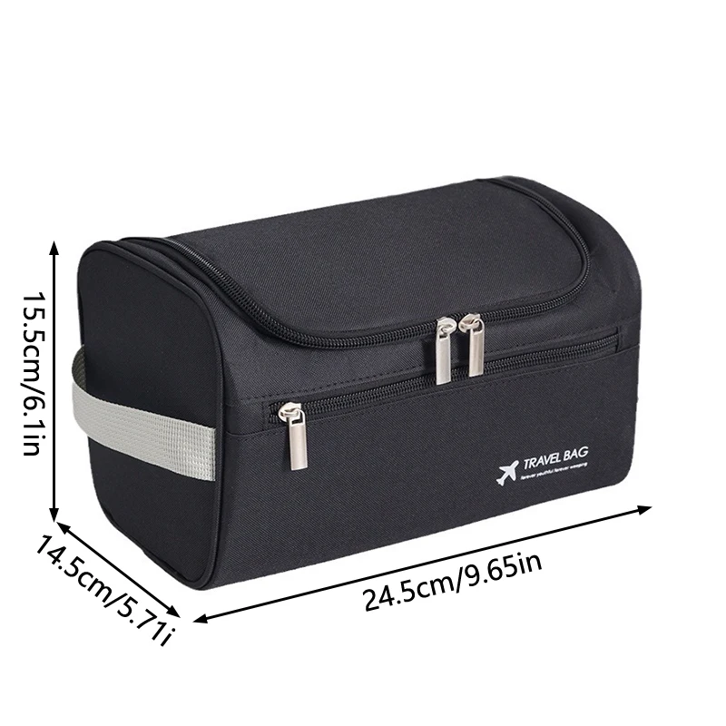 Enhanced Travel Toiletries Bag - Large Capacity Hanging Cosmetic Organizer and Beauty Case