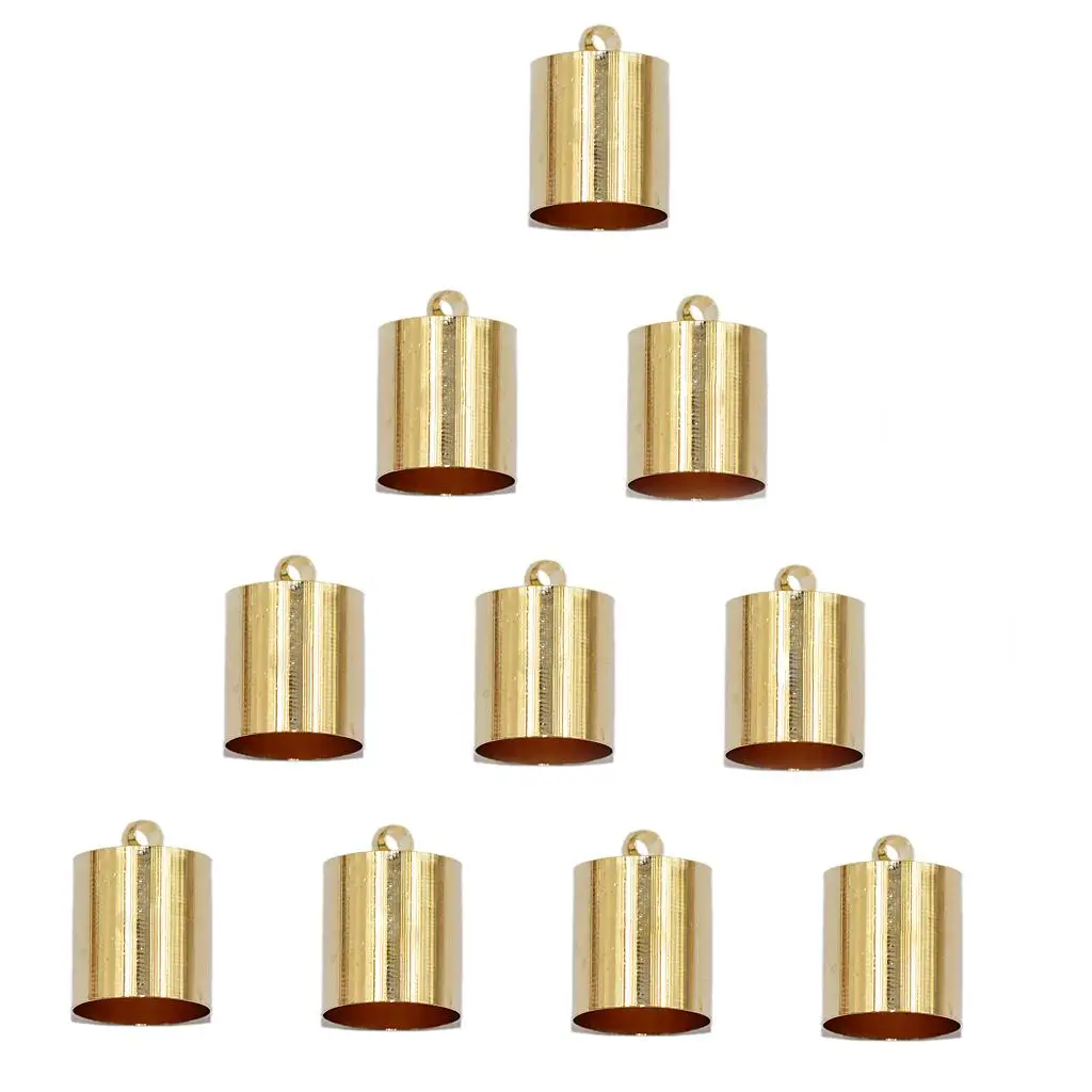 

10 Brass End Bead for 7mm 8mm Cord Jewelry Necklace Findings