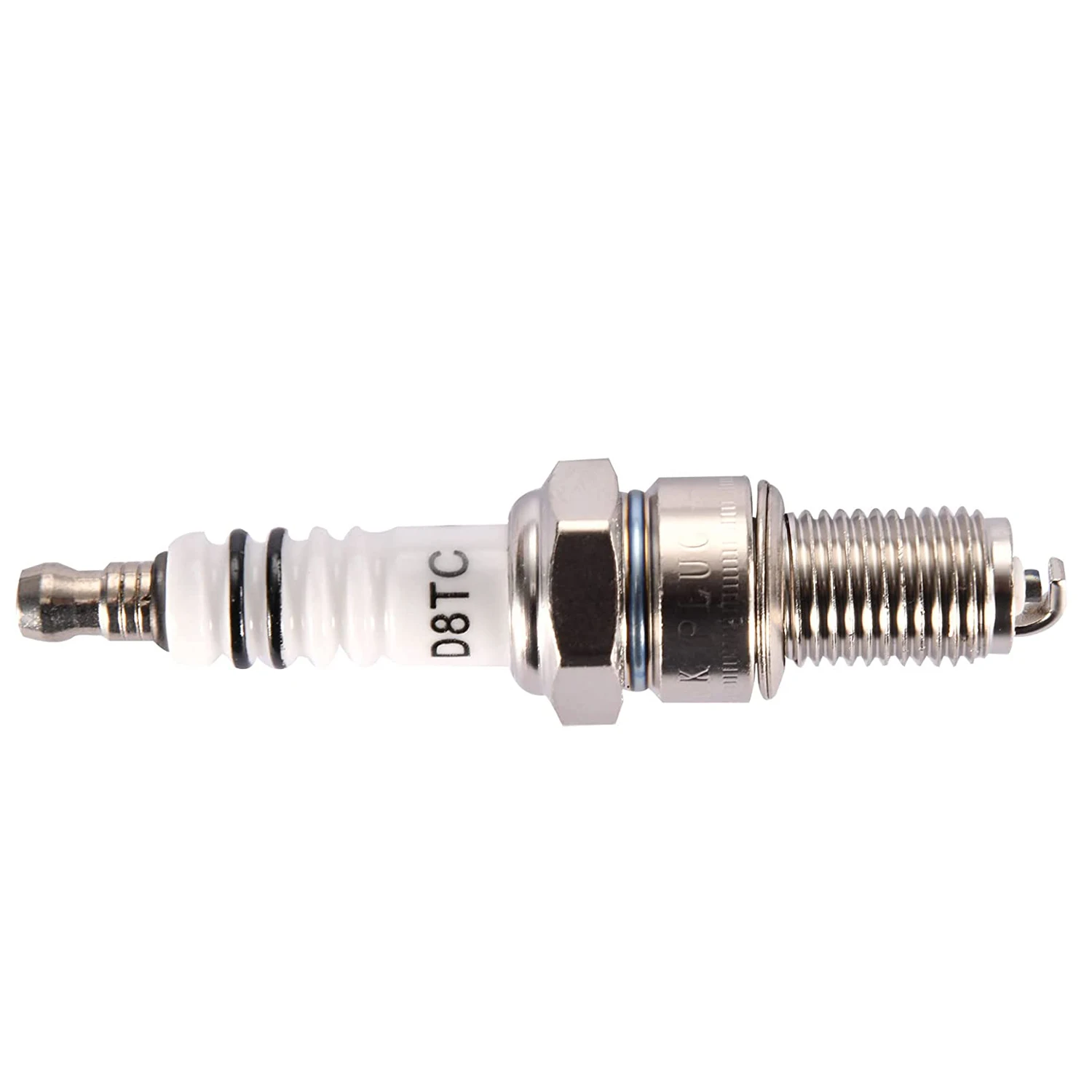 4 Candele Di Accensione GOOFIT E6TC - Bianche Per Motori 2/4 Tempi 50cc-150cc ATV Scooter Go Kart