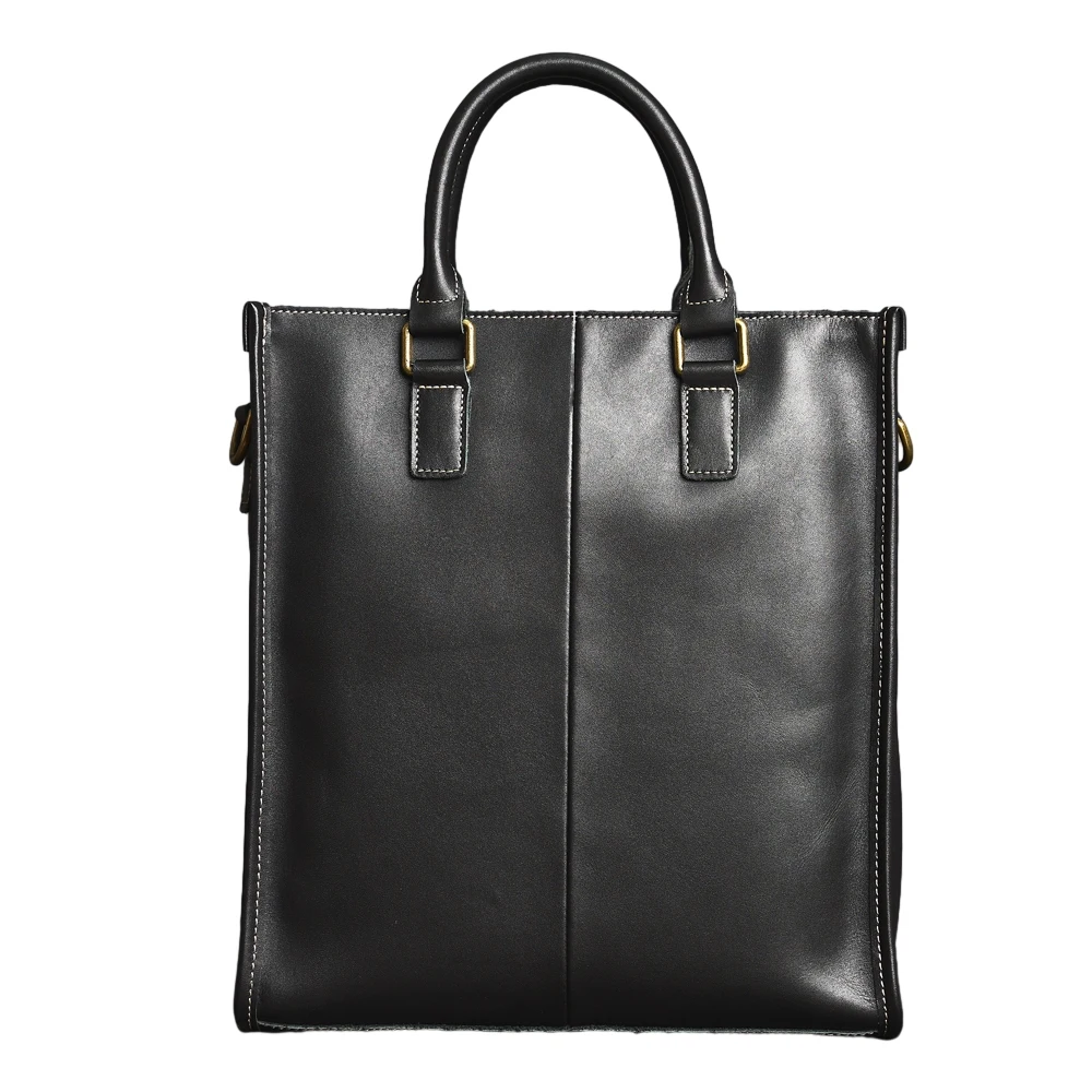 Vintage Echtes Leder männer Schulter Tasche Große Kapazität Totes Männer Handtasche Mode-Business Aktentasche Männliche Schulter Messenger – Detail 19