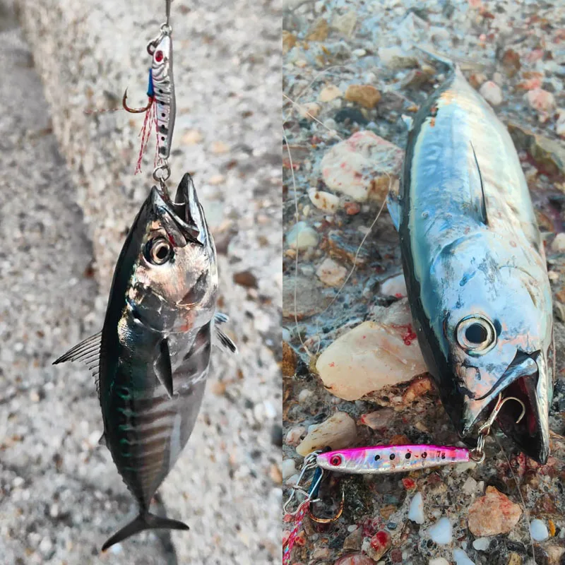 FSTK Slow Drop Micro Cast Metall-Jig Mini-Jig Ufer-Casting Jigging Löffelköder 2G 3G 5G 7G 10G Meeres-Rockfishing Salzwasser-Angelköder – Detail 1