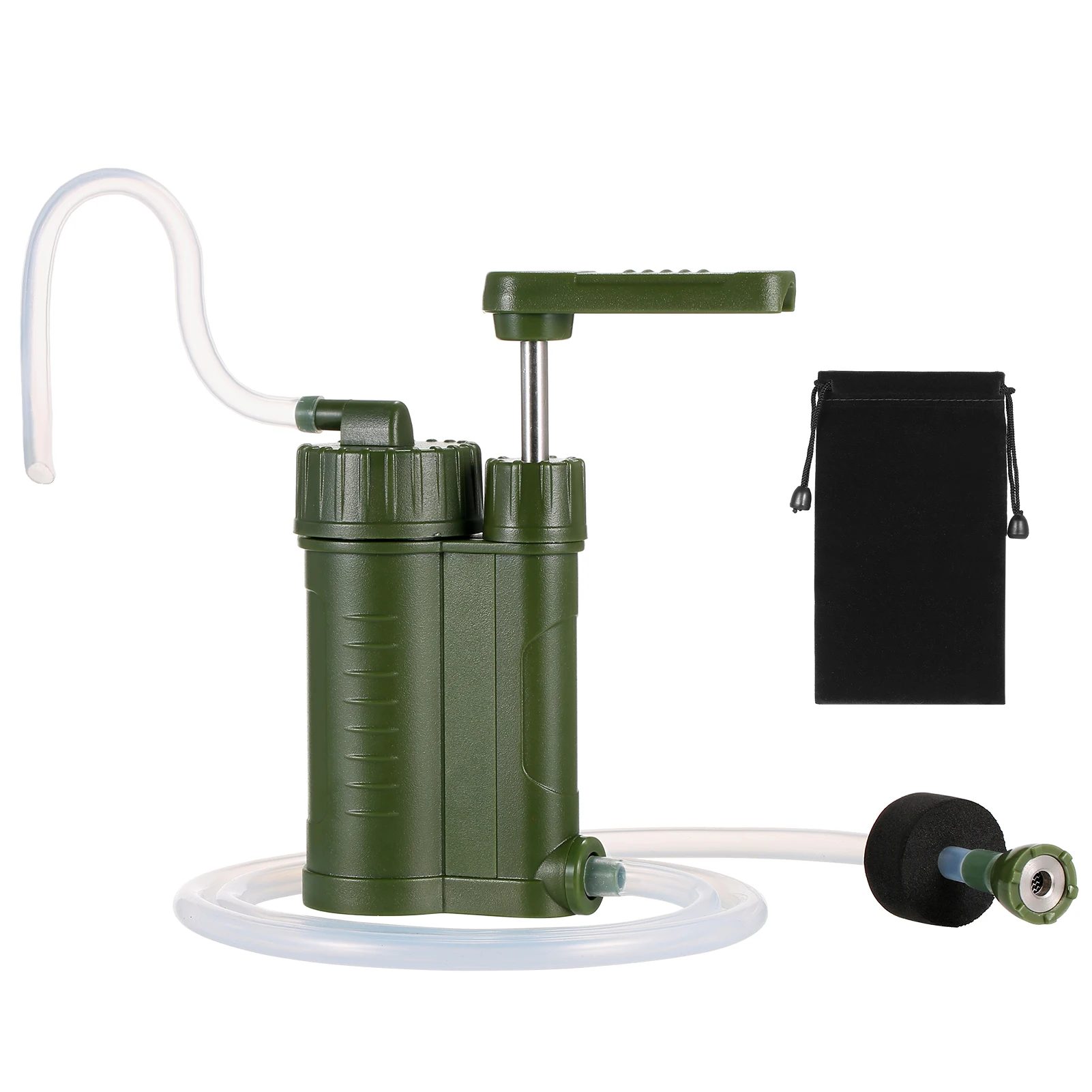 Outdoor Water Filtration System Water Purifier Fast Flow Rate 200-400ml/min Water Filter for Camping Hiking Emergency Fishing