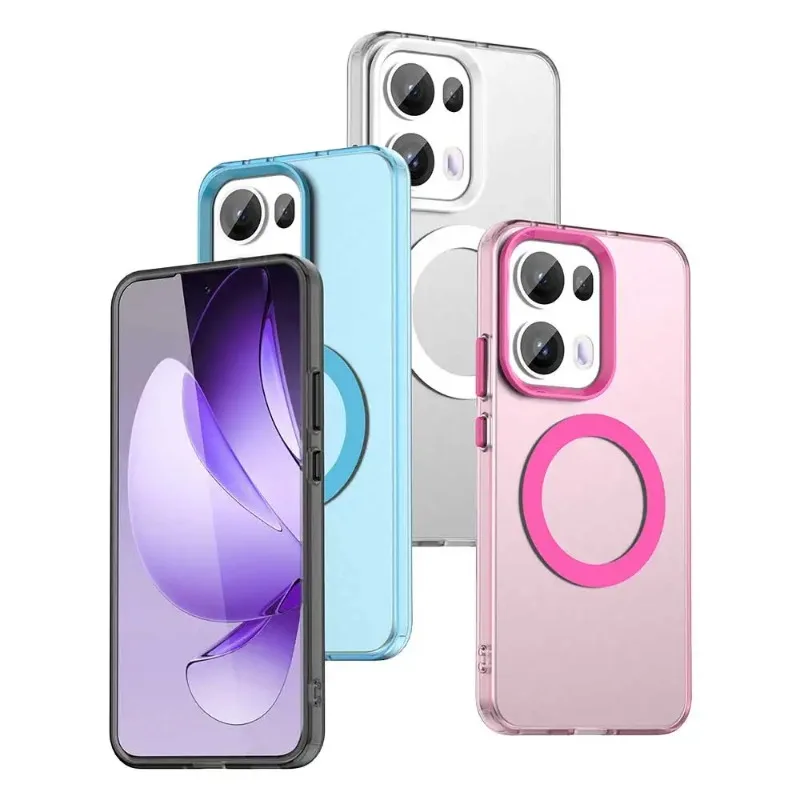 Magnetic Wireless Charging Matte Case - Shockproof Acrylic Cover