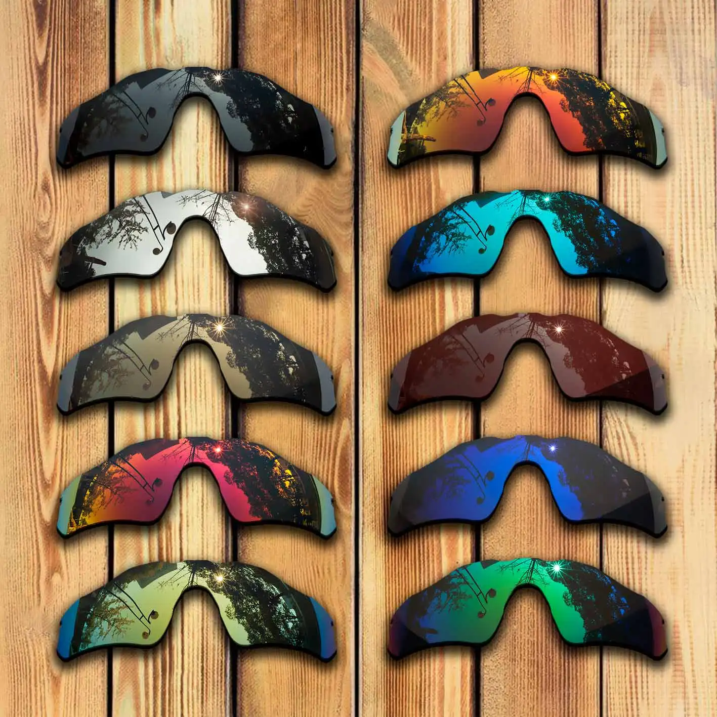 100% Lenti Di Ricambio Polarizzate Tagliate Con Precisione Per Occhiali Da Sole Oakley Radar Ev Path-Molti Colori