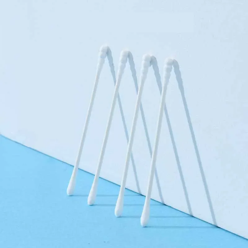 200pcs Safety Baby Cotton Swab clean baby ears Sticks Health Medical Buds Tip swabs box plastic cotonete