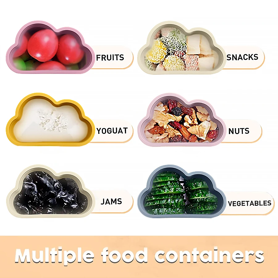 Baby Food Container Infant Fruit Breast Milk Storage Box Cartoon Shape ​Crisper Baby Food Container Storage Baby Snack Box 5