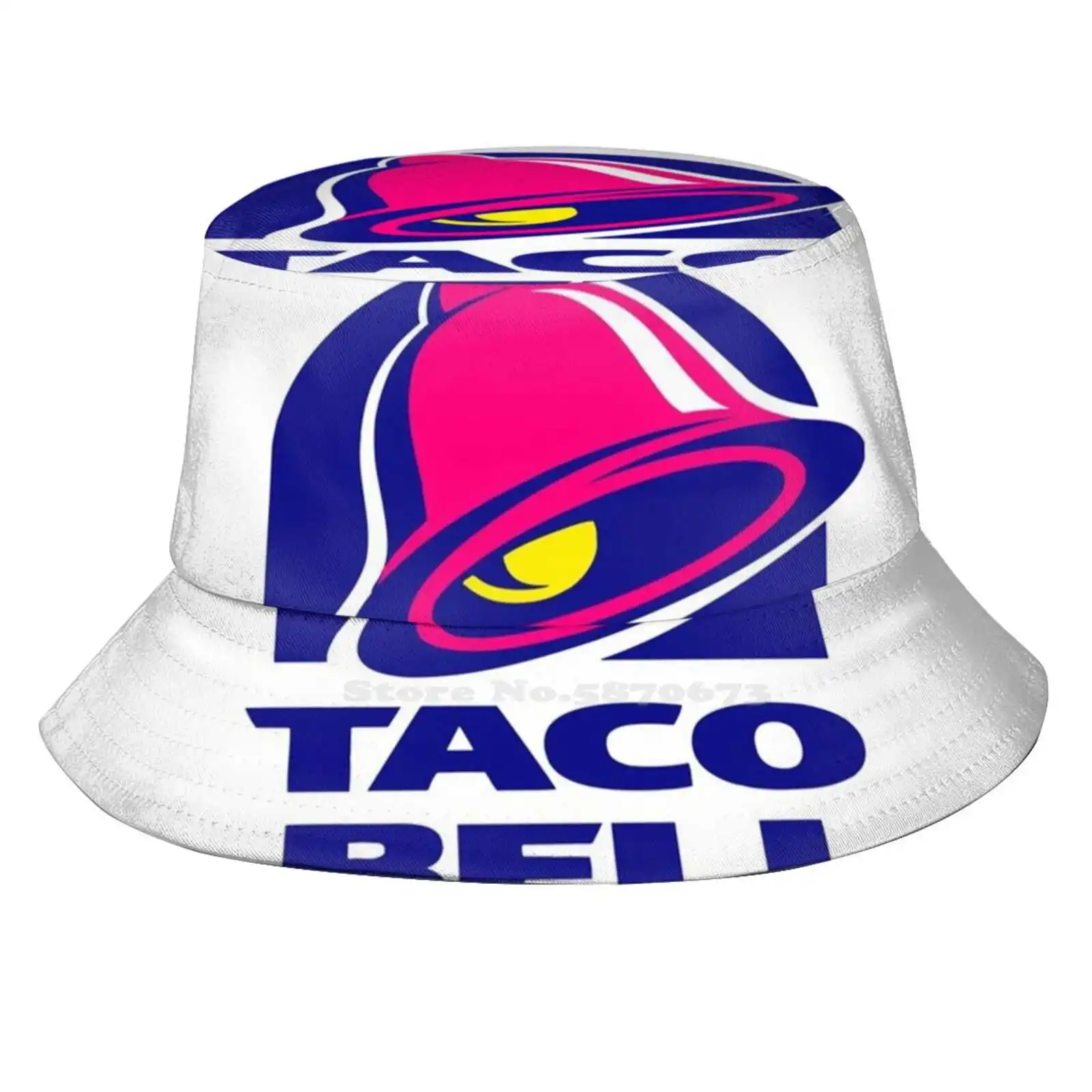 Taco Bell Print Bucket Hats Sun Cap 