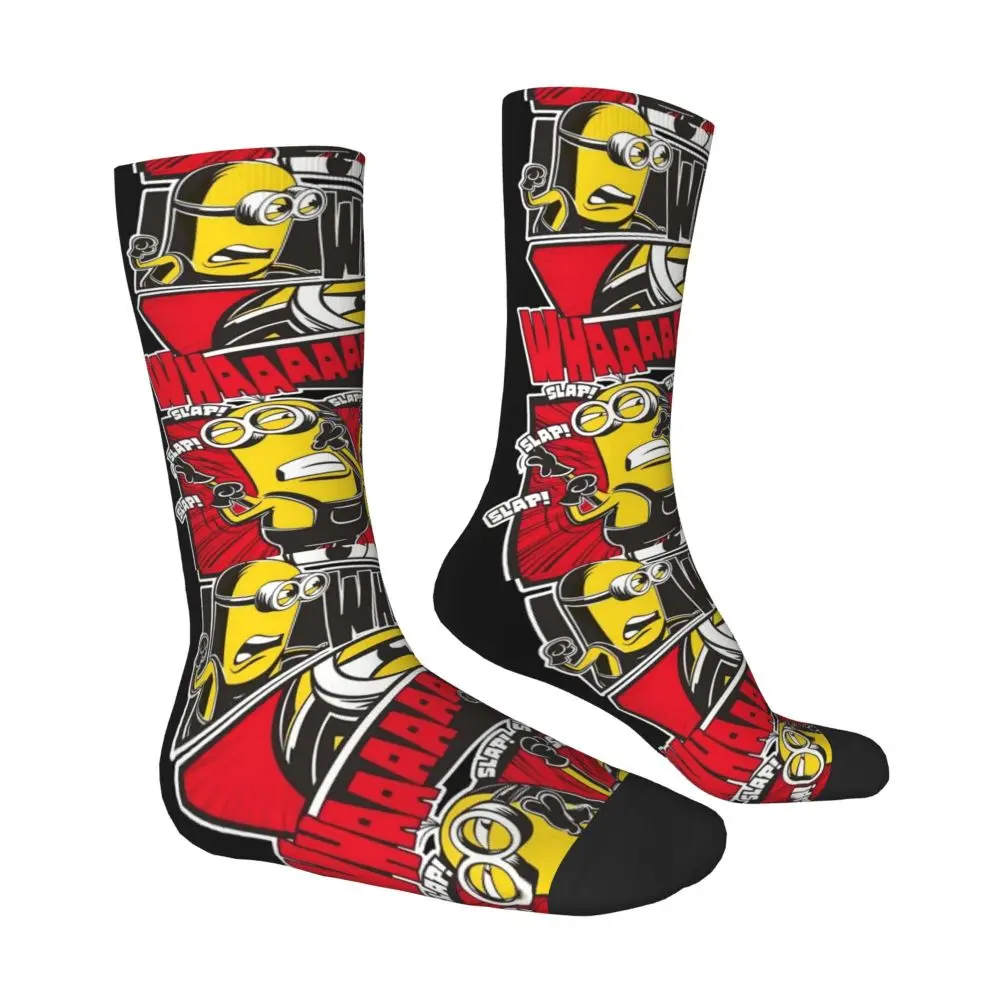 Custom Cool Print M- Minions Cartoon Socks for Women Men Stretchy Summer Autumn Winter M- Minions Bananas Crew Socks 33 S054fe39ae09d409daab8146f16862c18r