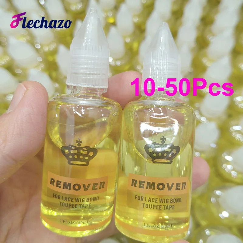 

Wig Glue Remover 10-50Pcs Hair Extensions Remover Solvent For Adhesive Residue Private Label Lace Front Wig Glue Remover