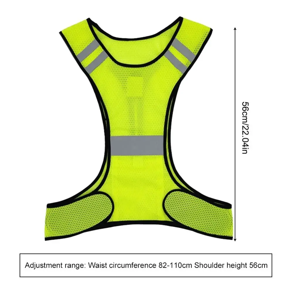 High Visibility Reflective Safety Vest Wear Resistant Fashion Motorcycle Riding Waistcoat Comfortable Breathable