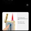 New Creative Solar Rechargeable Lighter Metal Red Flame Modern Simple Personality High-end Inflatable Gift Lighter Men's Gift 5