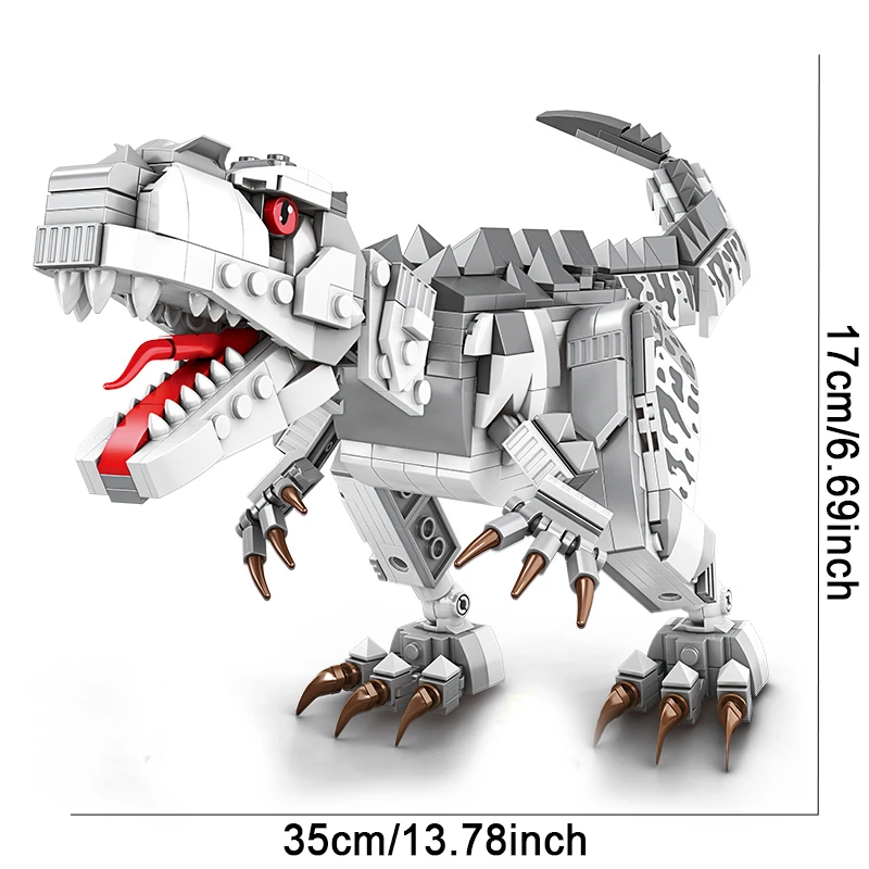 Dinosaur Building Blocks Set T-Rex Model Dinosaur World Animal Architecture Bric